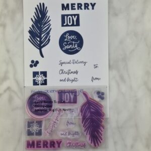 Love Santa mini stempel