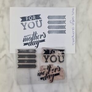 Framed Love mini stempel